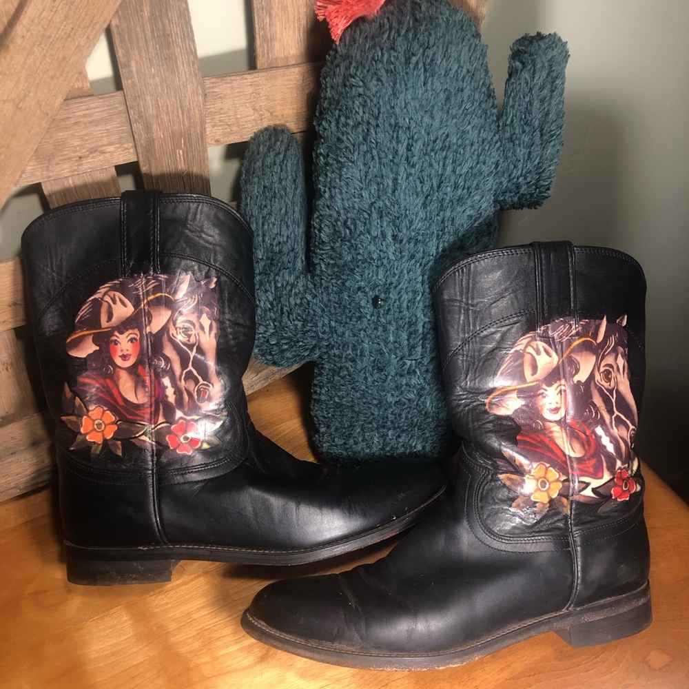 Vintage Justin Roper boots 9.5